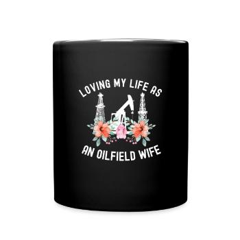 Champ pétrolifère - Mug uni - noir - Devant
