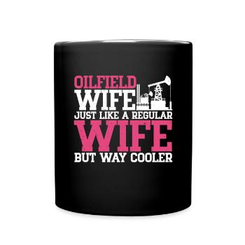 Champ pétrolifère - Mug uni - noir - Devant