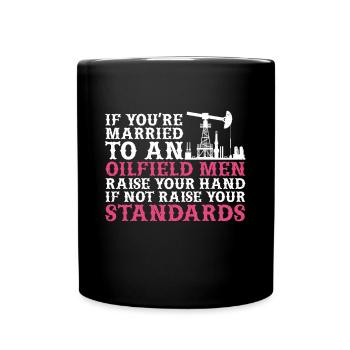 Champ pétrolifère - Mug uni - noir - Devant