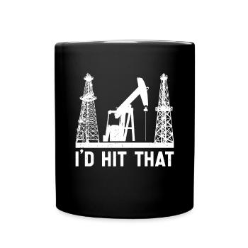 Champ pétrolifère - Mug uni - noir - Devant