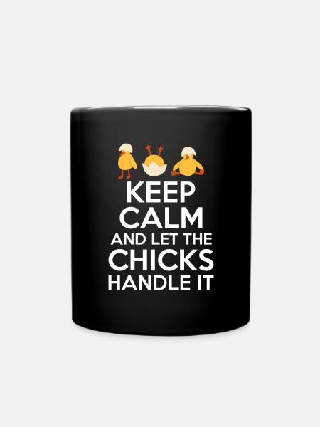 Hühnchen Geschenke Hühnchen Besitzer - Tasse einfarbig - Schwarz