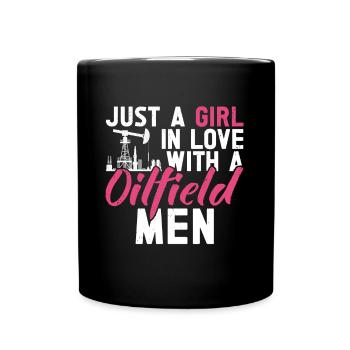 Champ pétrolifère - Mug uni - noir - Devant