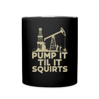 Champ pétrolifère - Mug uni - noir - Devant