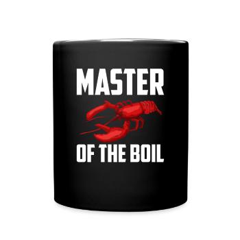 Maître de la chemise d’écrevisse bouillir cadeau - Mug uni - noir - Devant
