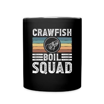 Crawfish Boil Squad Chemise Cadeau Vintage Rétro - Mug uni - noir - Devant