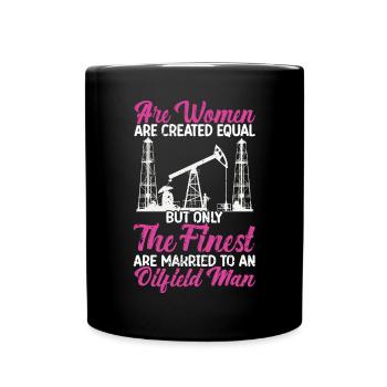 Champ pétrolifère - Mug uni - noir - Devant