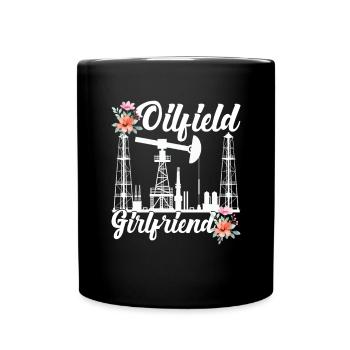 Champ pétrolifère - Mug uni - noir - Devant