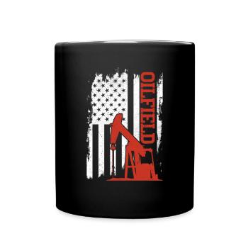 Champ pétrolifère - Mug uni - noir - Devant