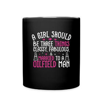 Champ pétrolifère - Mug uni - noir - Devant