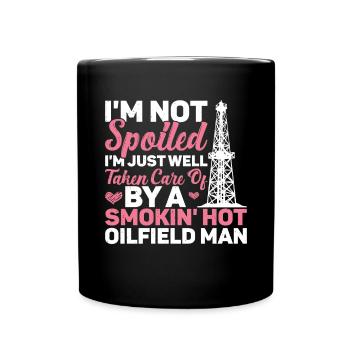 Champ pétrolifère - Mug uni - noir - Devant