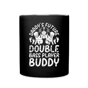 Le futur contrebassiste de papa Buddy - Double B - Mug uni - noir - Devant