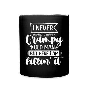 Drôle Grumpy Old Man Killin 'it Grandpa Grandpa Grandpa - Mug uni - noir - Devant