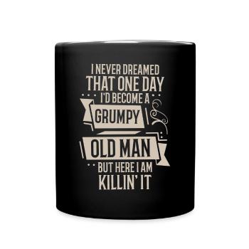 Drôle Grumpy Old Man Killin 'it Grandpa Grandpa Grandpa - Mug uni - noir - Devant