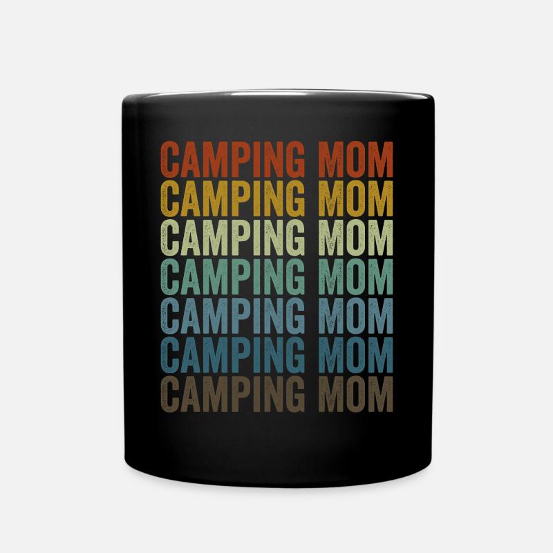 Camping Mom Camping Mom Rv Camper Frauen Camping - Tasse einfarbig - Schwarz