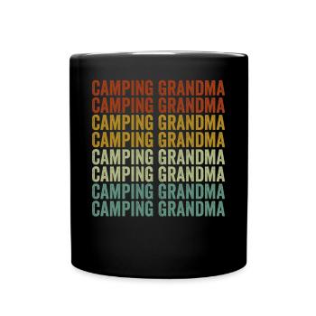 Camping Oma Rv Camper Camping Oma Glamping - Tasse einfarbig - Schwarz - Vorne