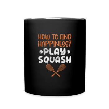 Joueur de squash Badminton Sports Gift - Mug uni - noir - Devant