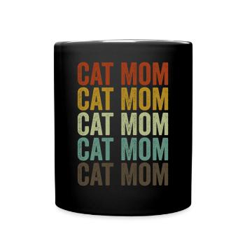Cat Mom Mothers Day Family Matching - Mug uni - noir - Devant