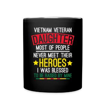 Fière fille d’un vétéran du Vietnam - Mug uni - noir - Devant