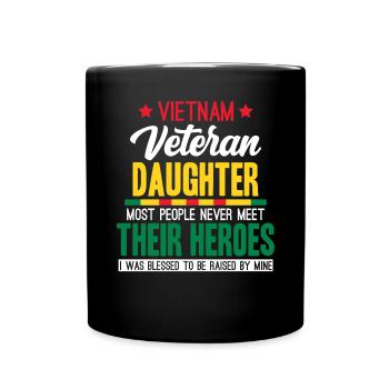 Fière fille d’un vétéran du Vietnam - Mug uni - noir - Devant