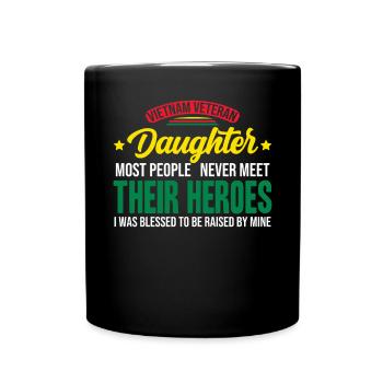 Fière fille d’un vétéran du Vietnam - Mug uni - noir - Devant