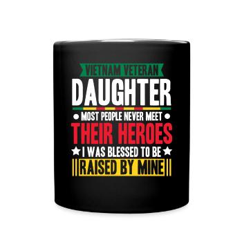 Fière fille d’un vétéran du Vietnam - Mug uni - noir - Devant