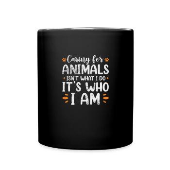 Animal Rescue Animal Rights Animal Love Pet Gift - Mug uni - noir - Devant