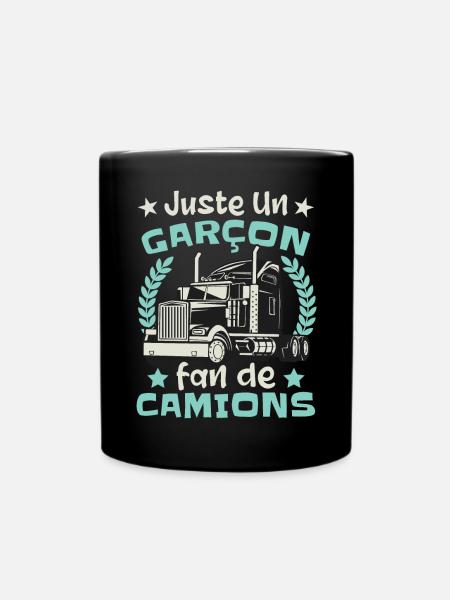 Fan de Camions - Mug uni - noir