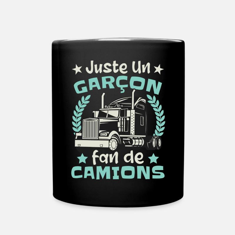 Fan de Camions - Mug uni - noir