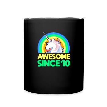 2010 13. Geburtstag Teenager 13 Jahre Geschenk - Tasse einfarbig - Schwarz - Vorne