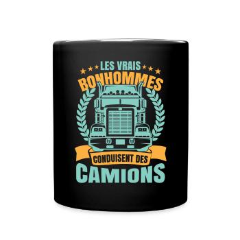 Camion Humour Chauffeur Poids Lourd - Mug uni - noir - Devant
