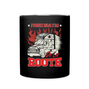 Routier Poids Lourd Chauffeur Conducteur - Mug uni - noir - Devant