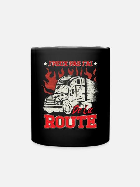 Routier Poids Lourd Chauffeur Conducteur - Mug uni - noir