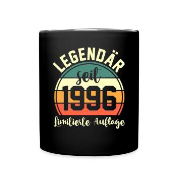 27 Jahre Geburtstag Jahrgang 1996 - Tasse einfarbig - Schwarz - Vorne