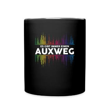 Es Gibt Immer Einen Auxweg Tontechnik Tontechniker - Tasse einfarbig - Schwarz - Vorne