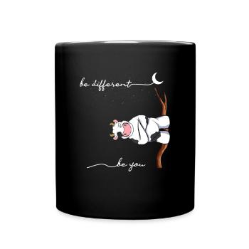 Be Different Cow Be You Autism Awareness Cow - Mug uni - noir - Devant