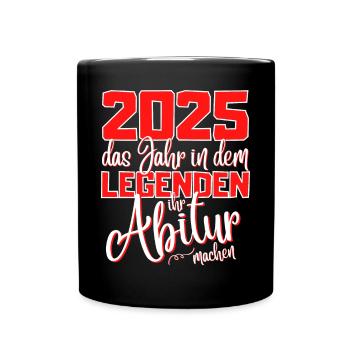 Abitur 2023 Abschluss - Das Abi 2023 Abiturfeier - Tasse einfarbig - Schwarz - Vorne