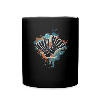 Badminton - Tasse einfarbig - Schwarz - Vorne