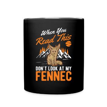 Fennec Gift Desert Fox Fennec - Full Colour Mug - black - Front