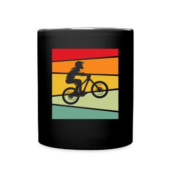 Mountain Bike Retro - Full Colour Mug - black - Front