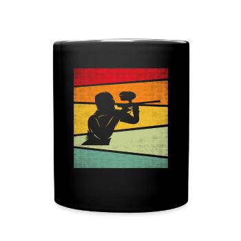Paintball Rétro - Mug uni - noir - Devant