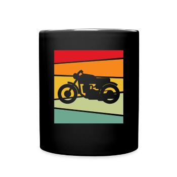 Moto Rétro - Mug uni - noir - Devant