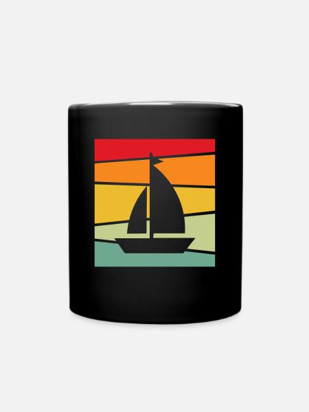 Rétro de la voile - Mug uni - noir