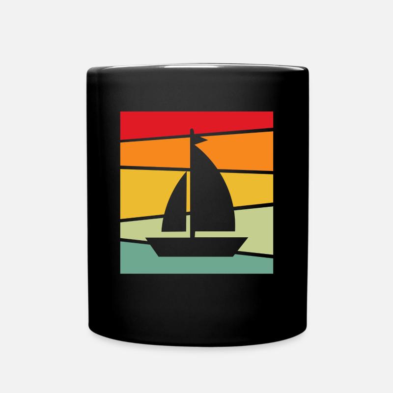 Rétro de la voile - Mug uni - noir