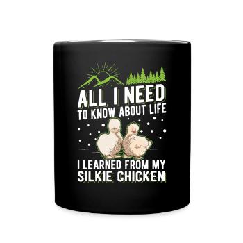 Silk Chicken Cadeau Silkie Chicken Silkie Chicken - Mug uni - noir - Devant