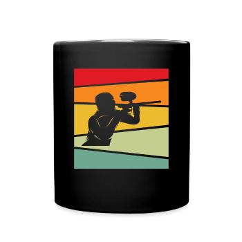 Paintball Rétro - Mug uni - noir - Devant