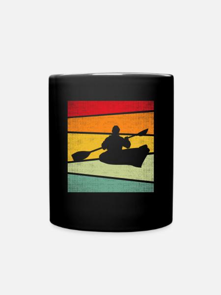 Canoë Rétro - Mug uni - noir