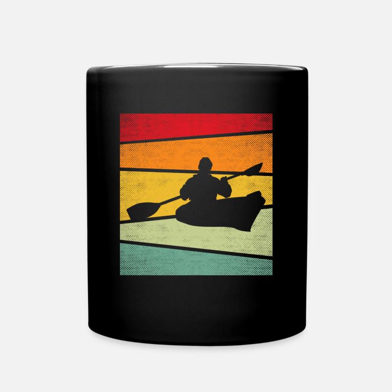 Canoë Rétro - Mug uni - noir