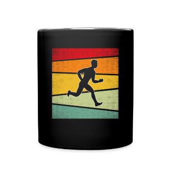 Jogging Rétro - Mug uni - noir - Devant