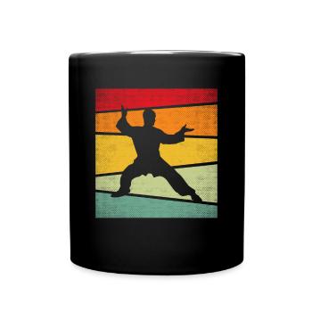 Martial Arts Retro - Full Colour Mug - black - Front