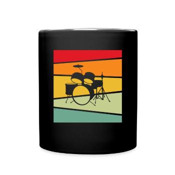 Batterie Rétro - Mug uni - noir - Devant
